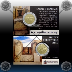 2 EVRO MALTA 2021 Mint Mark (Tarxien) KARTICA
